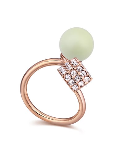 Austria was using austrian elements crystal light Pearl Ring
