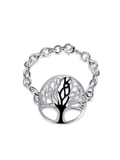 Simple Round Hollow Tree Bracelet