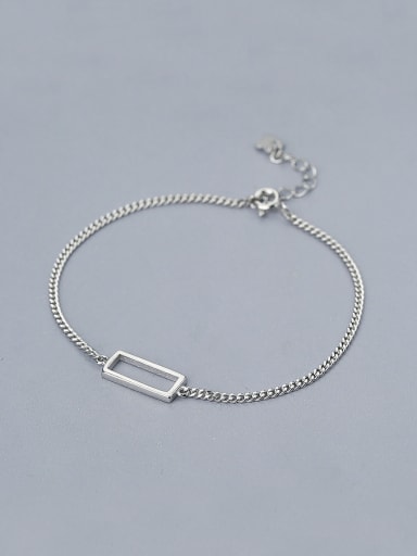 925 Silver Square Shaped Bracelet