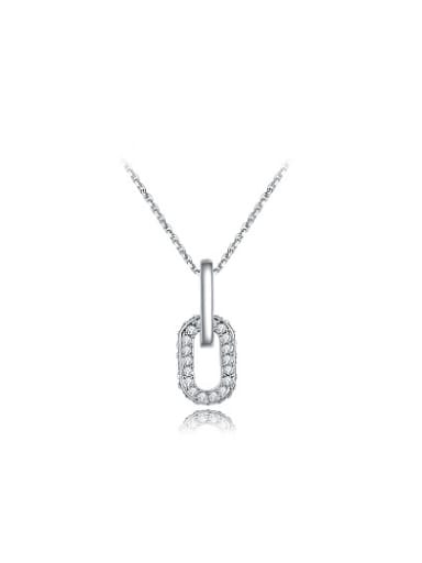 Exquisite Letter O Shaped Austria Crystal Necklace