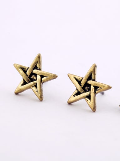 Alloy Gold Plated Star stud Earring