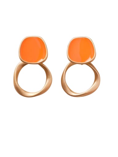 Alloy With Imitation Gold Plated Simplistic Geometric Stud Earrings