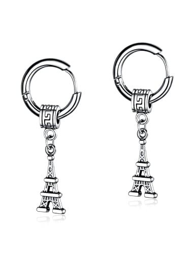Stainless Steel With Personality Eiffel tower Stud Earrings