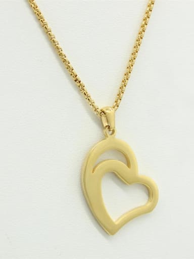 Heart-shape Gold Plated Necklace