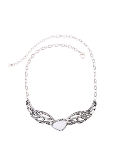 Retro Style Wings-shape Pendant Noble Necklace