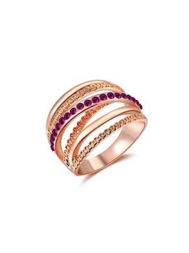 Luxury Multi Layer Austria Crystal Ring