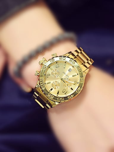 GUOU Brand Luxury Chronograph Unisex Watch