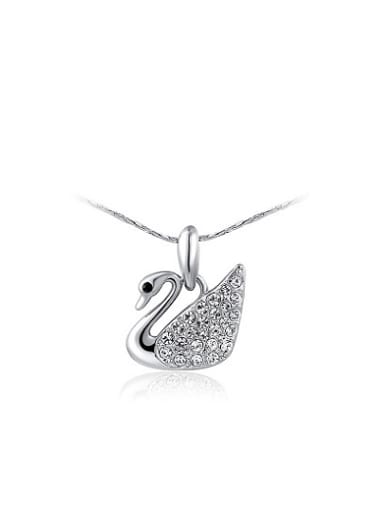 Exquisite Swan Shaped Austria Crystal Necklace