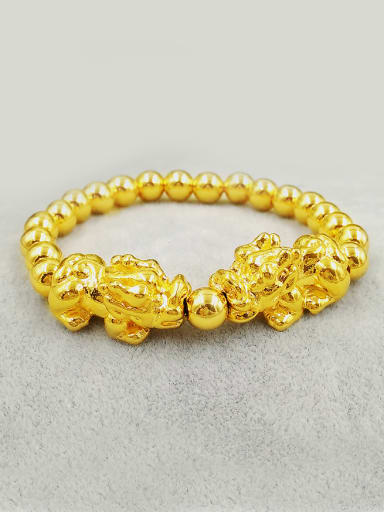 Gold Plated Tiny Beads Charm Bracelet