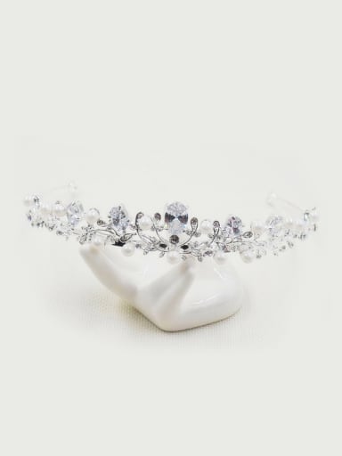 Sparking Simple Luxury Zircons Crown-shape Hair Accessories
