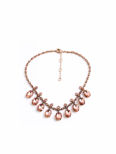 Water Drop Shinning Stones Women Necklace