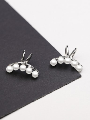 Freshwater Pearls Silver Clip On Earrings