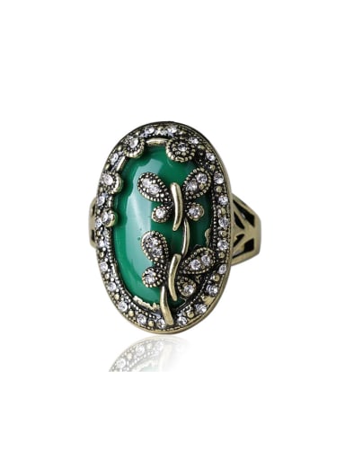 Bohemia style Hollow Butterfly Resin stone Rhinestones Alloy Ring