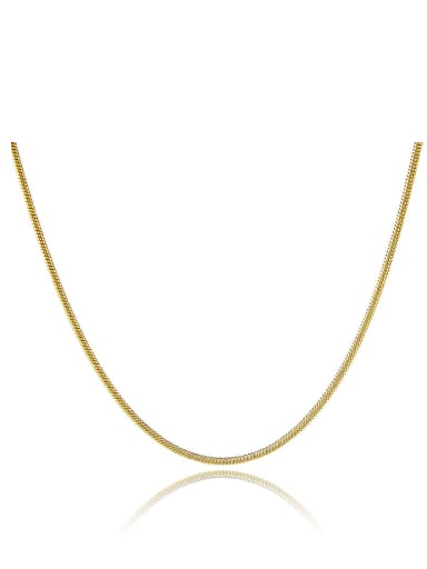 Women Simply Style 24K Gold Plated Copper Necklace