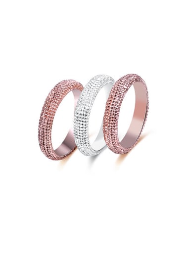 Creative Double Color Round Shaped Set Ring