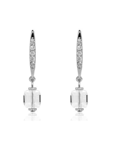 Exquisite Geometric Shaped Crystal Stud Earrings