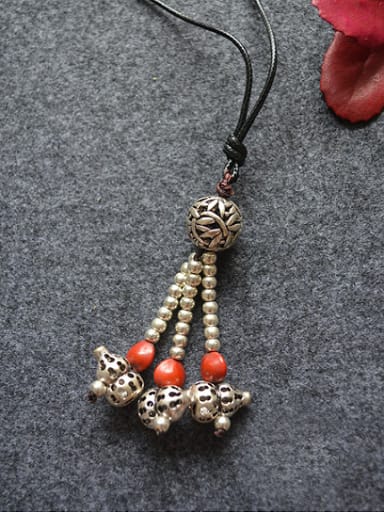 Women Gourd Shaped Sweater Necklace