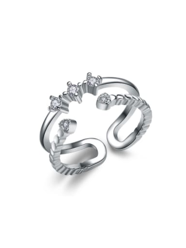 Original Design Fashion Silver Opening Ring
