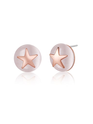 Exquisite Women Five Pointed Star Shaped stud Earring