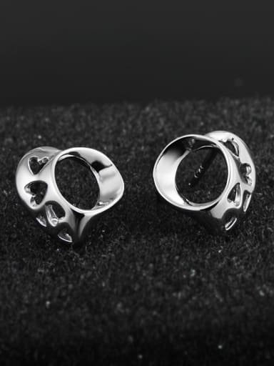 Personalized Tiny 925 Sterling Silver Stud Earrings