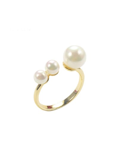 2018 Personalized Artificial Pearls Opening Ring