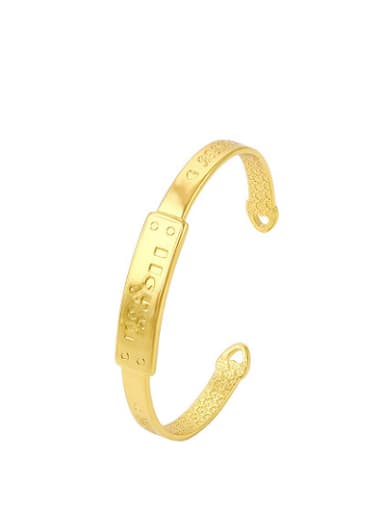 Copper Alloy 24K Gold Plated Ethnic style Bangle
