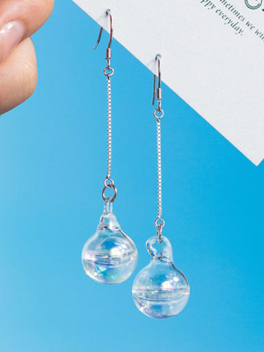 Special-shaped glass hollow and special Earrings