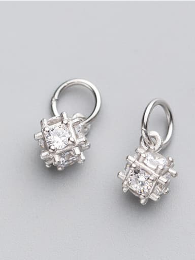925 Sterling Silver With 18k Gold Plated Delicate Geometric Charms