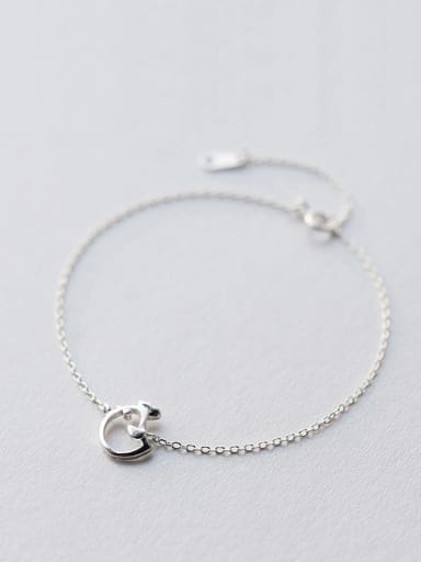 Adjustable Lovely Chick Shaped S925 Silver Bracelet