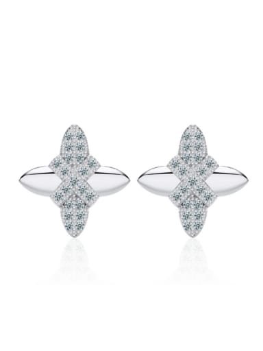 Small Lovely Starfish Silver Stud Earrings