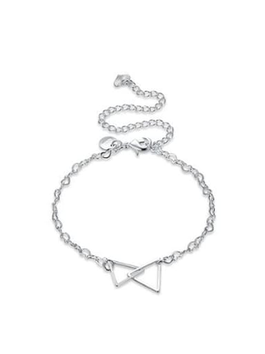 Simple Hollow Triangles Women Anklet