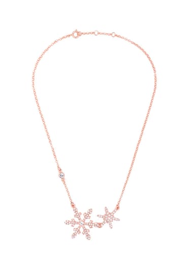 Elegant Snow Alloy Clavicle Necklace