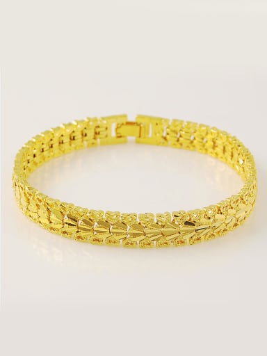 Fashion Crown Shaped 24K Gold Plated Bracelet