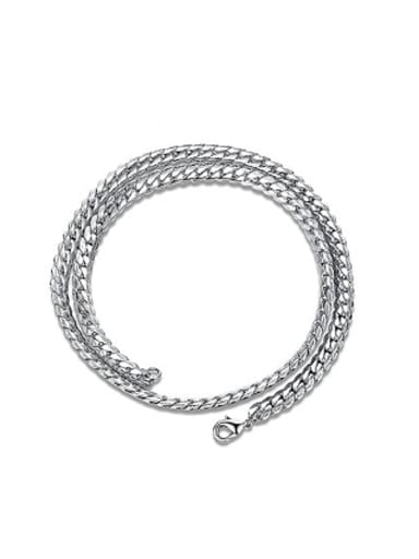 Fashion Platinum Plated Geometric Shaped Necklace