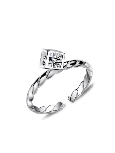 Arrows and Hearts Zircons Fashion Opening Ring