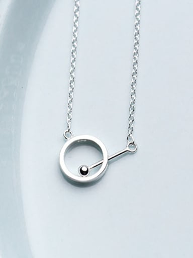 Lovely Round Shaped S925 Silver Women Necklace