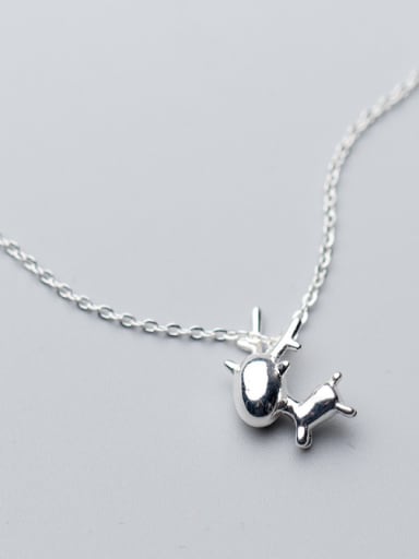 Christmas jewelry: Sterling silver sweet elk necklace