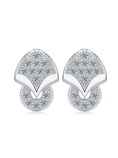 Genuine Personality Women Stud Earrings with Zircons