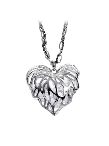Heart-shaped Zircon Necklace