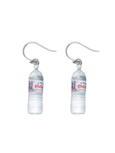 custom Creative Mineral Water Bottle PVC Earrings
