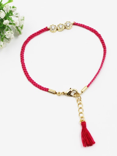 Exquisite Three Beads Zircon Wrap Bracelet