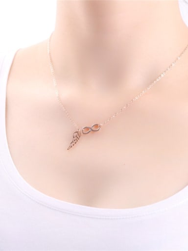 Hollow Simple Geometric digital Clavicle Necklace