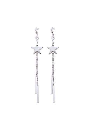 Temperament Star Shaped Tassels Ear Lins