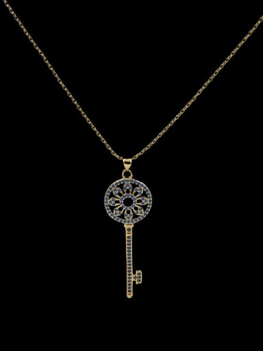 Sun Flower Key Necklace