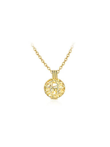 Exquisite vGold Plated Hollow Ball Shaped Necklace