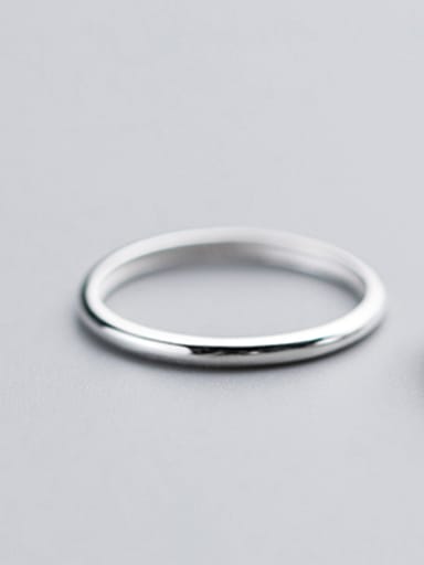 Fashion 925 Silver Geometric Shaped Women Ring