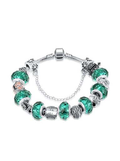 Fashion Beads Green Glass Bracelet