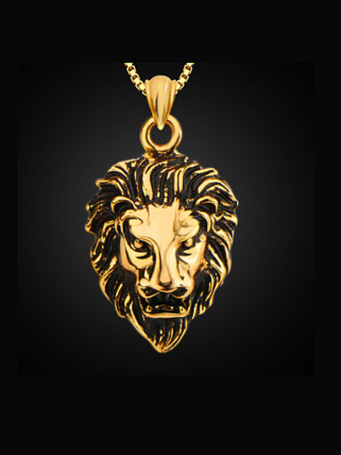 Fashion Lion Head Necklace