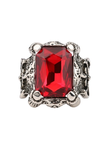 Exaggerated Retro style Stone Alloy Ring