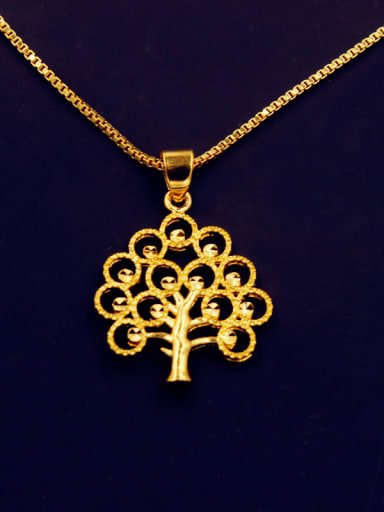 Exquisite Gold Plated Tree Pendant